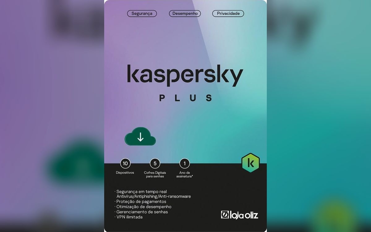 Kaspersky Antivírus Plus 5 Dispositivos 1 Ano