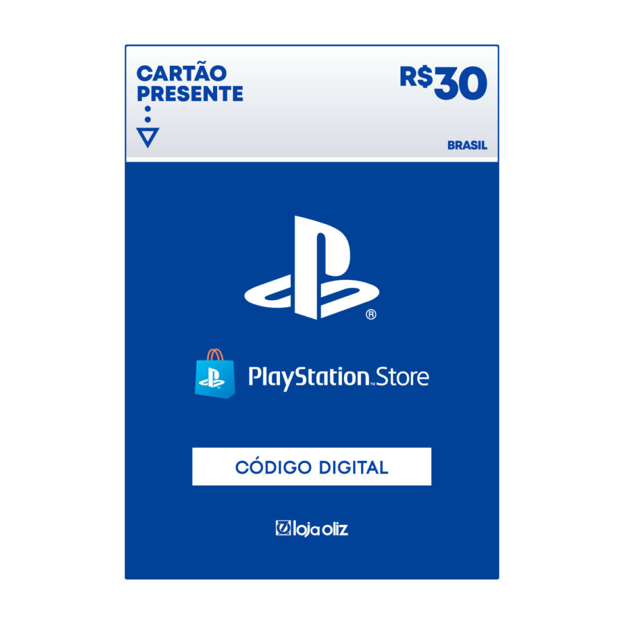 Cartao Presente Playstation 30 Reais