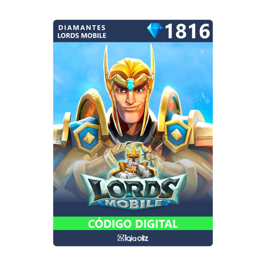 Gift Card Lords Mobile 1816 diamantes