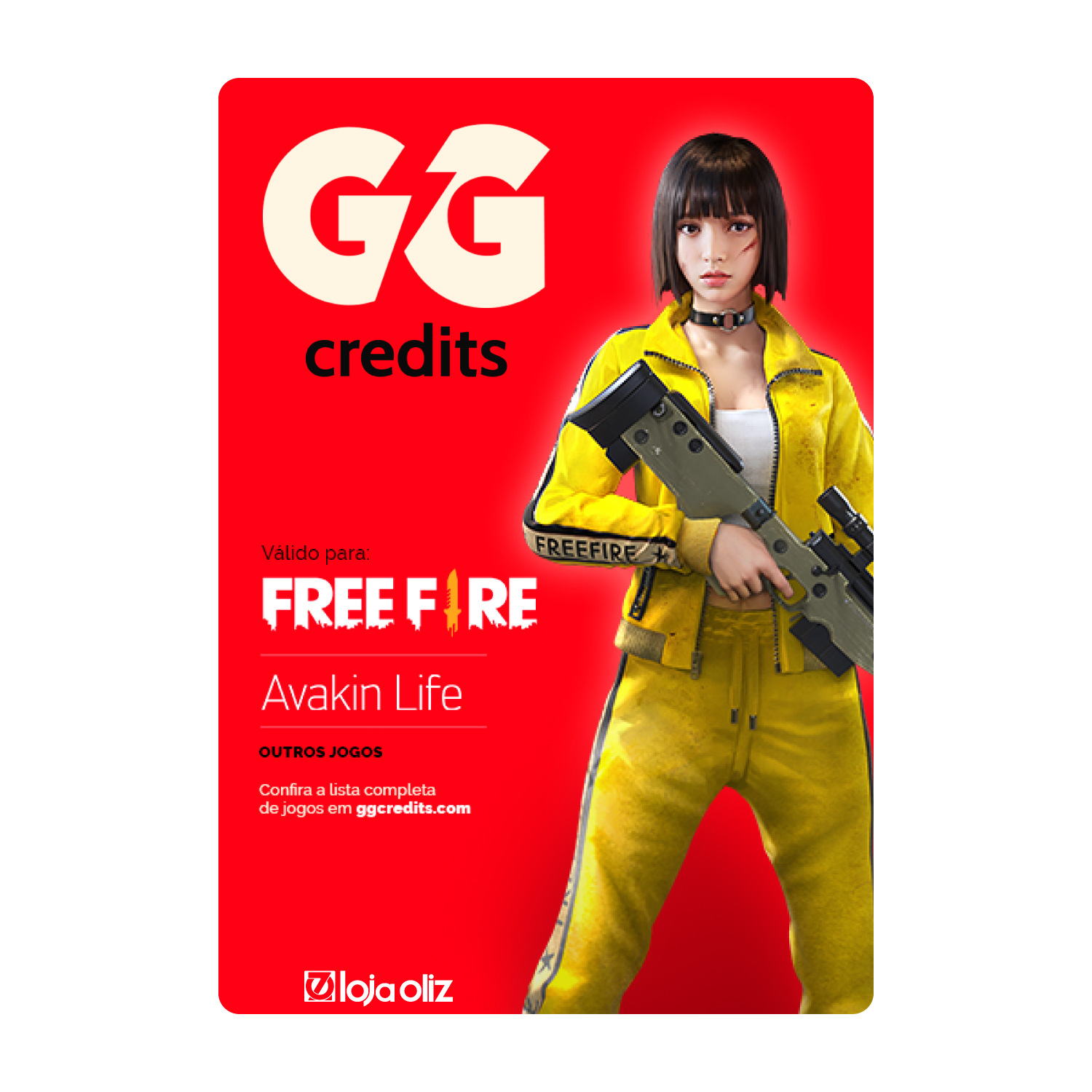 Créditos para Free Fire - 1550 Diamantes + Bônus - VR Gamers - Sua loja  Gamer completa.Jogos em Midia Física , Gift Cards , Cartões presentes ,  Mídia Digital , PSN , Xbox Live..